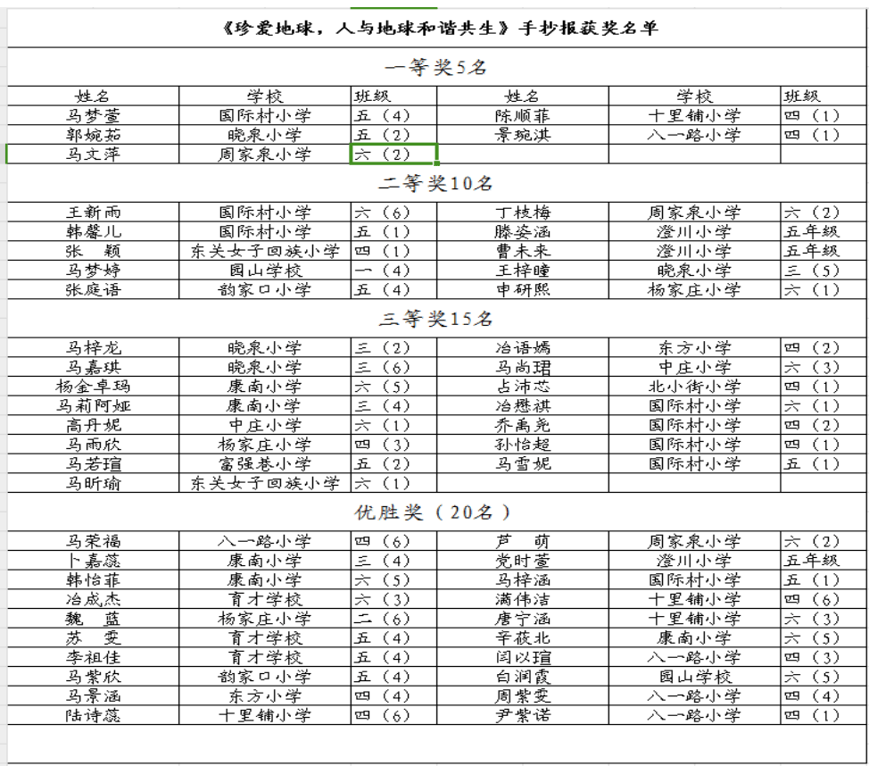 人与自然和谐共生"主题手抄报活动_小学_国际村_作品