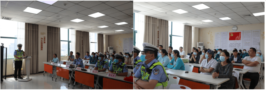 民警韩露用通俗易懂的语言,形象直观的表达方式进行授课,通过集中观看