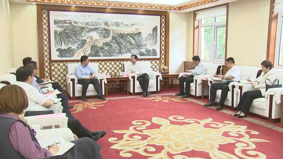 区领导会见中国旅游集团,市投资促进局领导一行