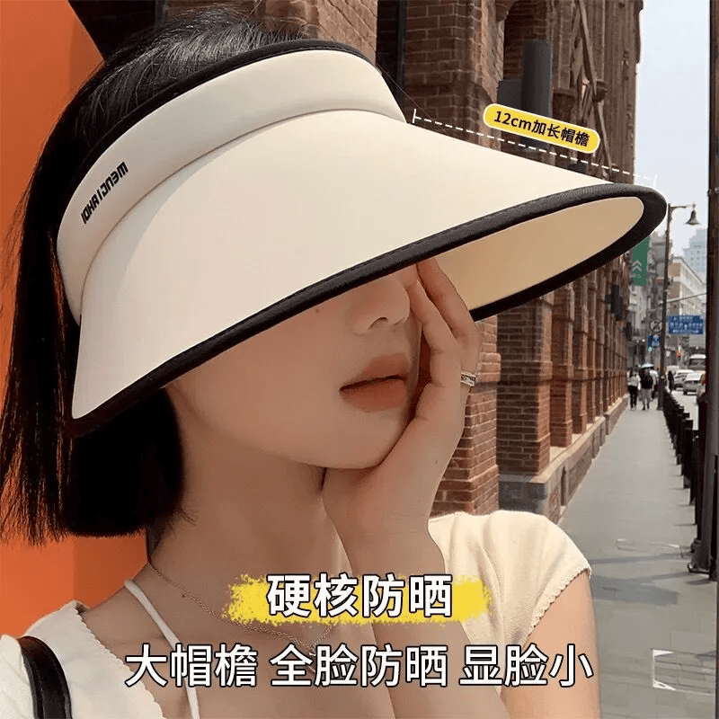 显脸小 好收纳,今年夏天就靠这顶防晒帽了,怎么搭都好看!
