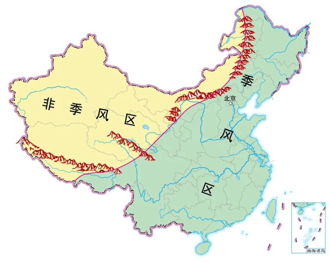 五带的划分中国图片