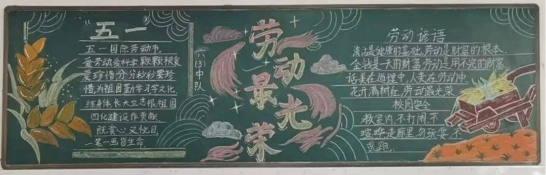 劳动相伴 | 实验小学开展第三期黑板报评比活动_内容_主题_年级