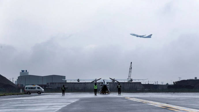首次!吨级evtol在浦东机场试飞,未来"打飞的"机场到外滩只要10分钟
