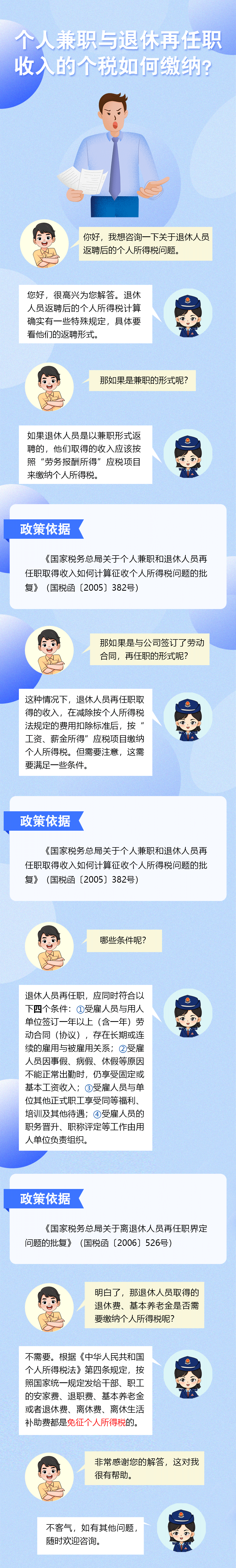 个人兼职与退休再任职收入的个税如何缴纳?