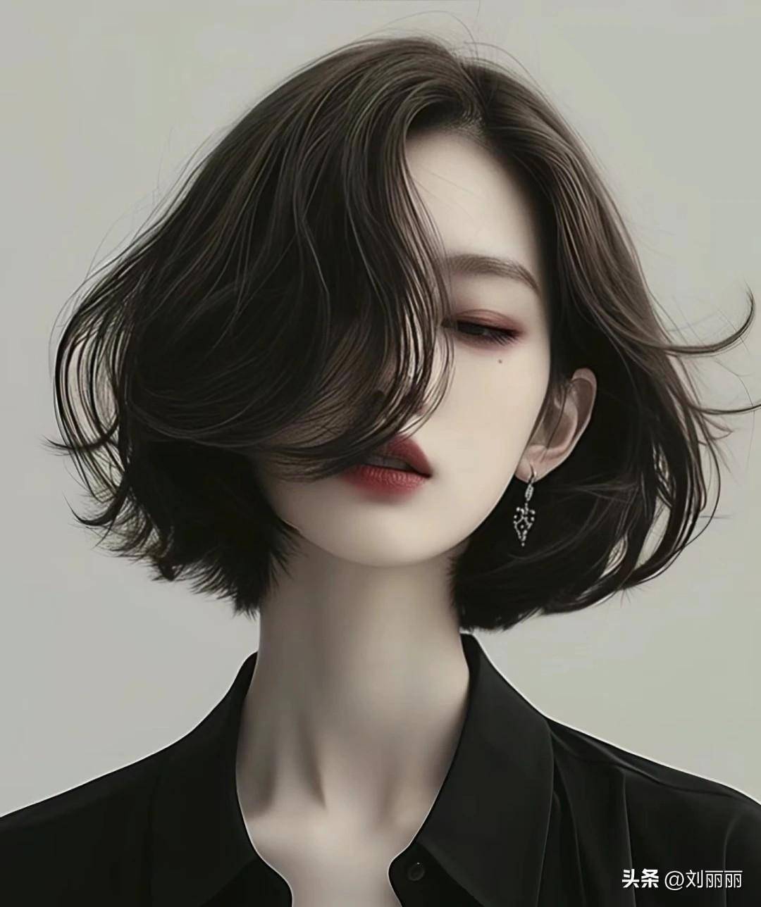 最具女人味的短发波波头大卷真耐看看完都想试一试