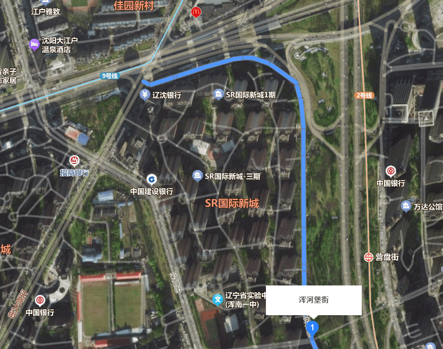 6,浑河堡街(浑南大道-华园路)该工程是区域路网的又"一竖",附近有金地