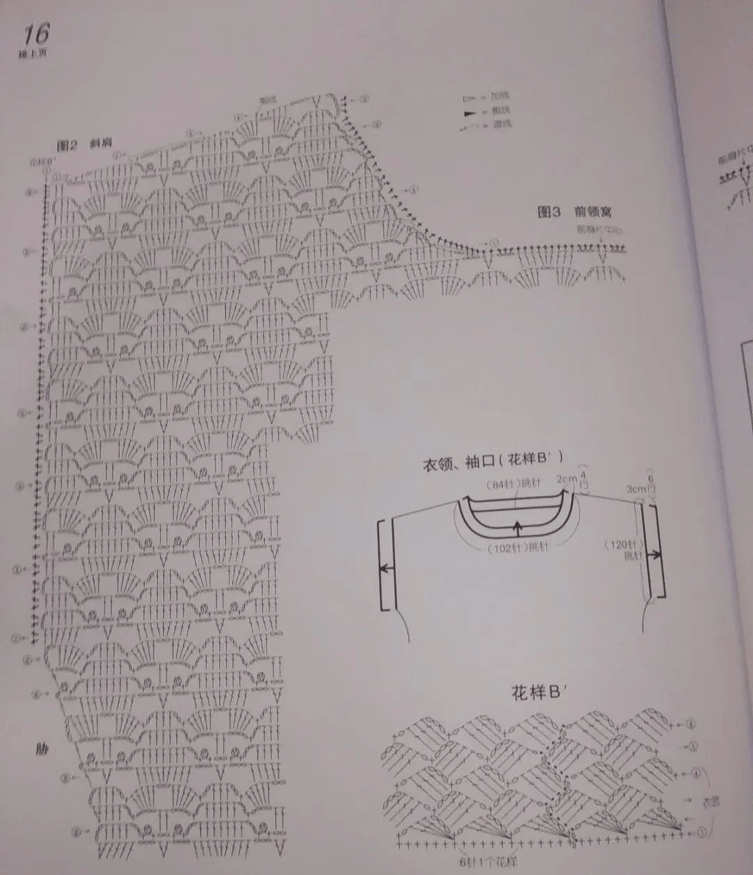 宽松钩衣服花样图解图片