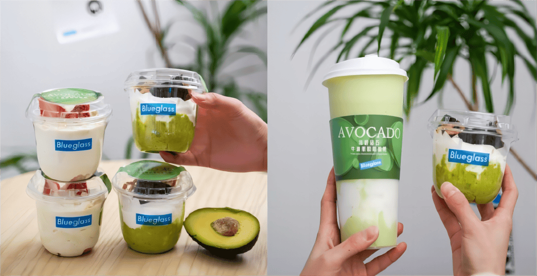 比如,bluegrass定位"胶原蛋白酸奶创造者",每一杯酸奶都添加了法国