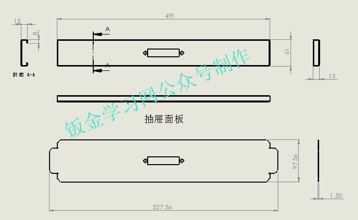 cad抽屉画法图片