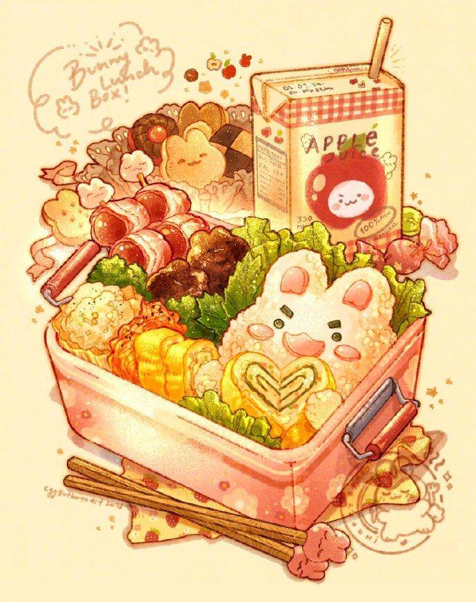 画师笔下的治愈系美食,好想拥有一份呀!