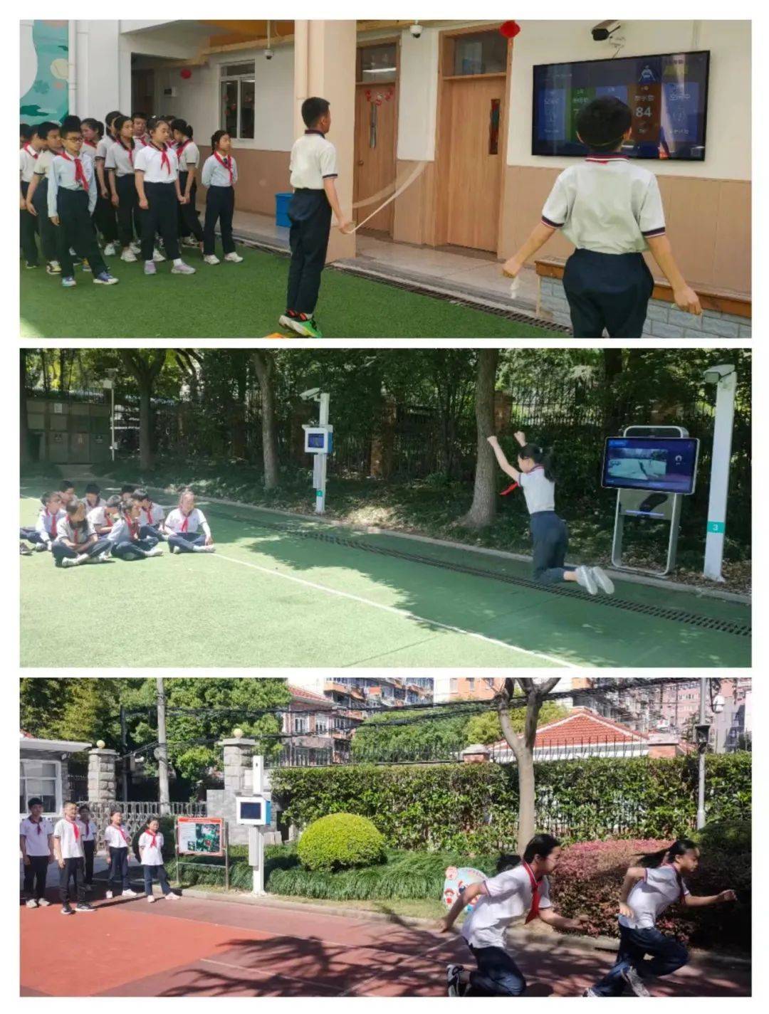 一曲动感的啦啦操表演拉开了长宁路小学"龙腾虎跃 健康成长"阳光体育