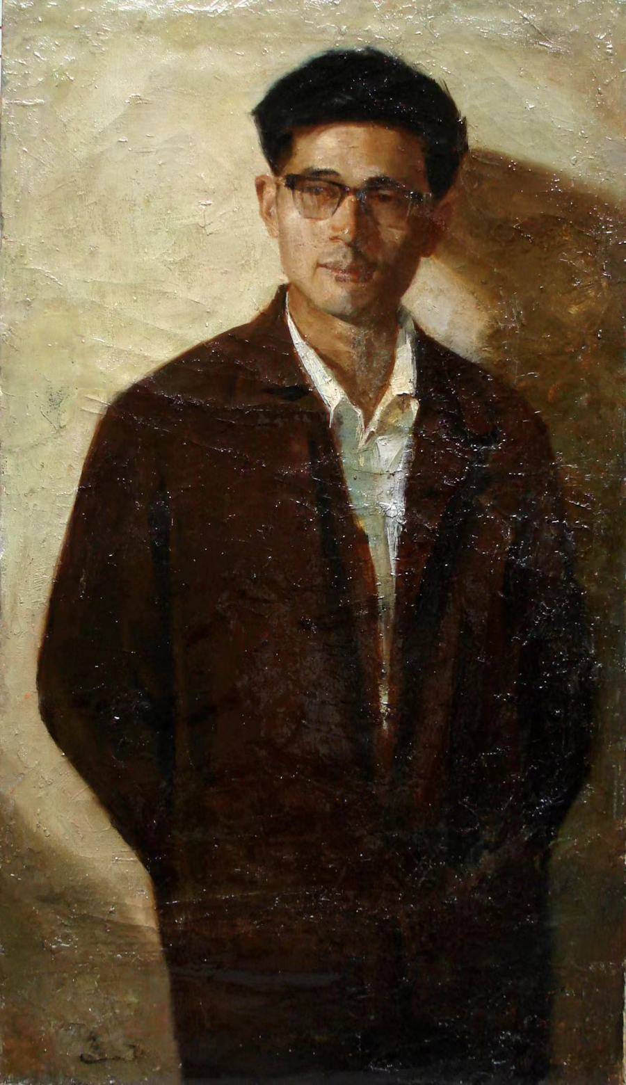 也是在那个时期,他与上海美专"三剑客"陈逸飞,夏葆元,魏景山一起交友