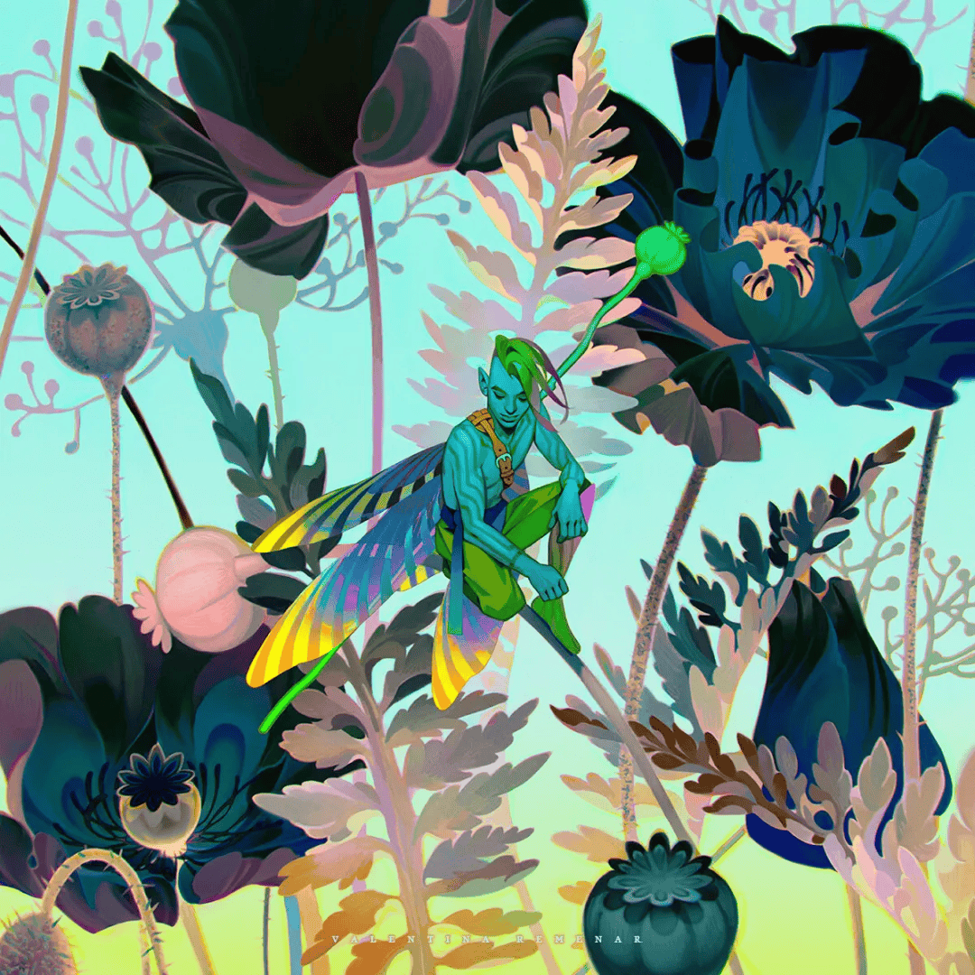 艺‖克罗地亚插画家valentina,喜欢涂鸦,轻松拿捏各种风格的色彩大师