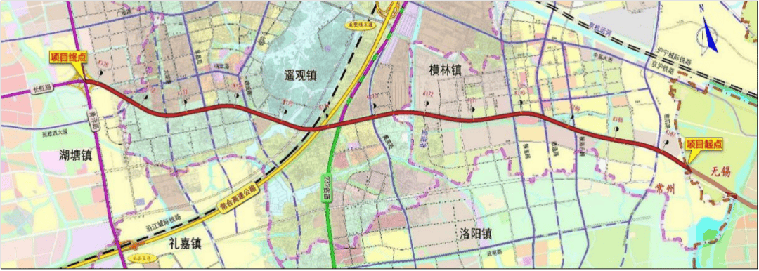 武进区遥观镇高架规划图片