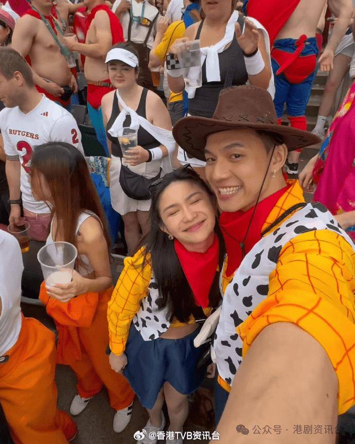 tvb港姐否认靓仔是新男友!冼靖峰常约丁子朗食饭互问