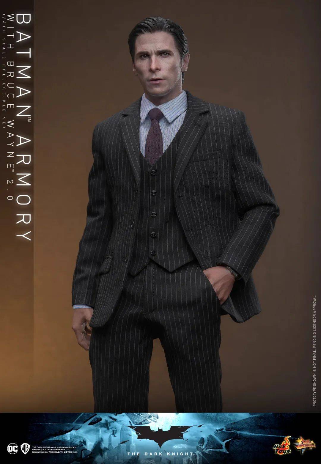 新品预定~ hottoys ht 1/6 黑暗骑士蝙蝠侠装甲库 布鲁斯韦恩2.