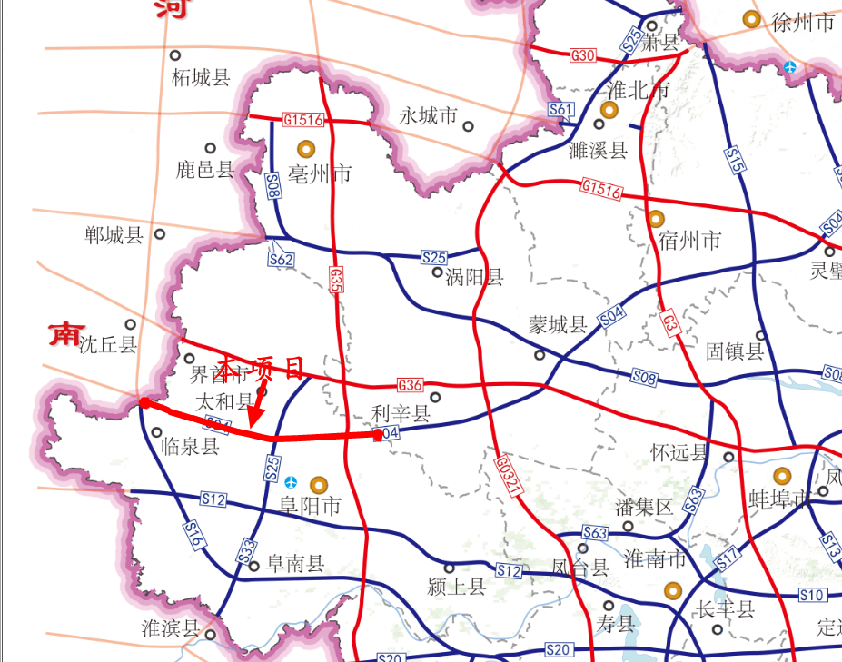 宣商高速肥西路线图图片