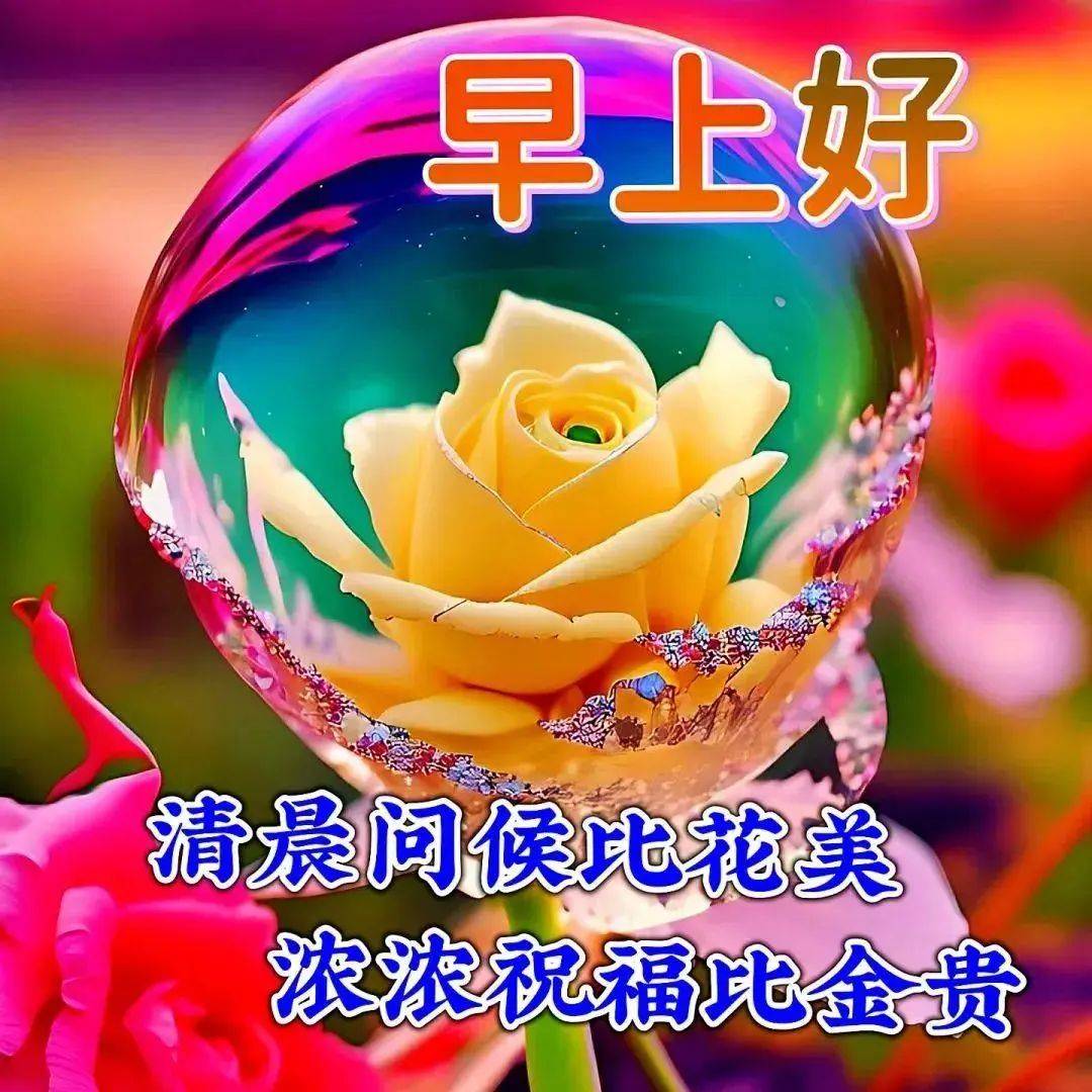 早上好问候美图,早上好祝福图片,健康万万年!