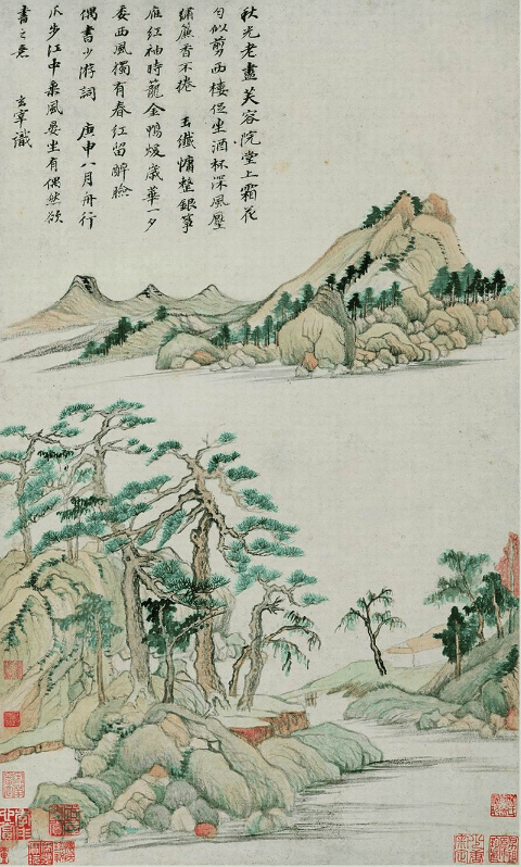 董其昌:好的笔墨,不是单纯的技法,而是文兴的承载!_绘画_自然界_山水