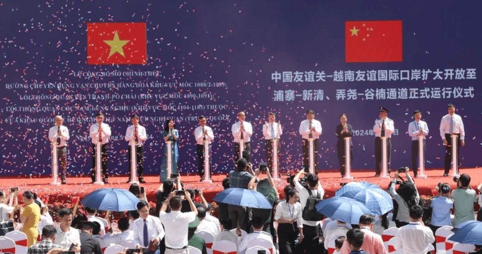 中越友谊关国际口岸扩大开放至浦寨,新清,弄尧,谷南通道正式运行