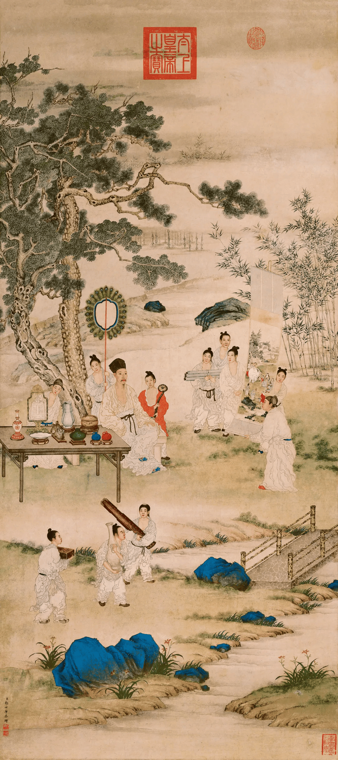 乾隆御笔封禁:《心写治平图》画中的历史密码与皇家禁忌