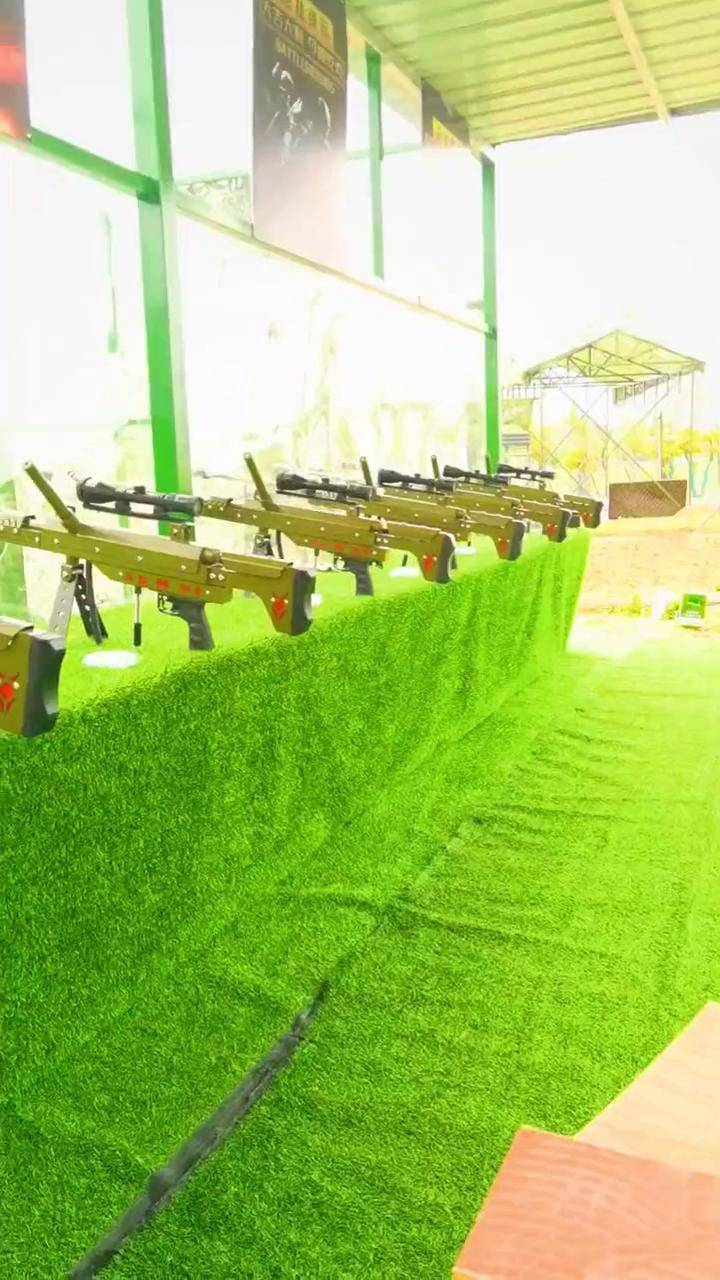 气炮枪场地 户外新型射击功工具 庙会打气球玩具 枪林弹雨 地摊打气球
