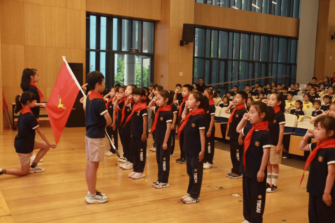 青山湖科技城育才小学晨曦小学杭州天目双语实验学校城北小学他们戴上