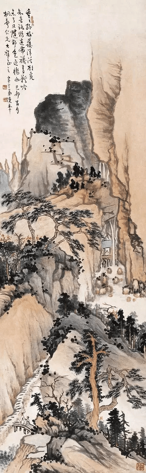 润笔高于齐白石的山水画家——陈半丁