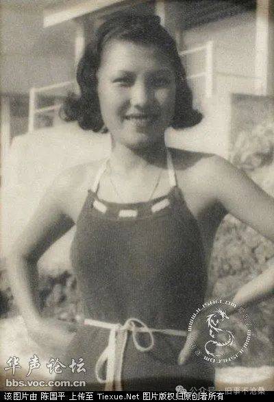 旧事照片:民国女子泳装照老照片