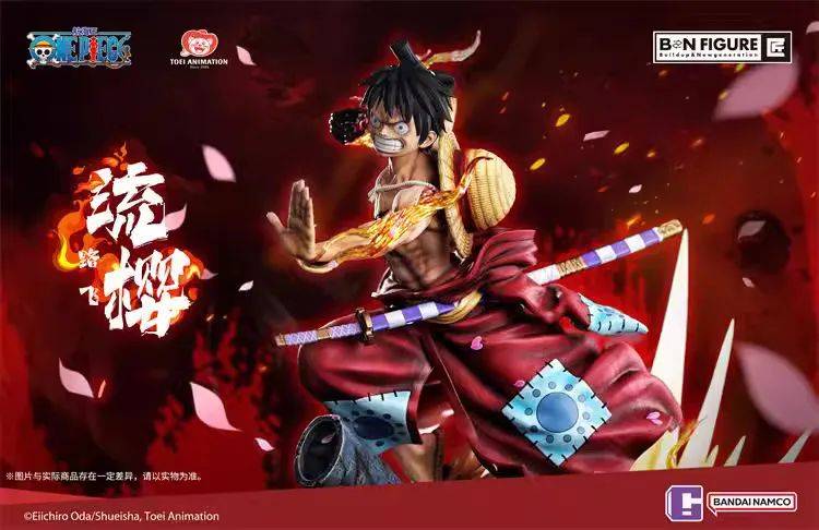 新品预定~ 万代 bnfigure 匠 1/4 航海王 海贼王 路飞 流樱 雕像