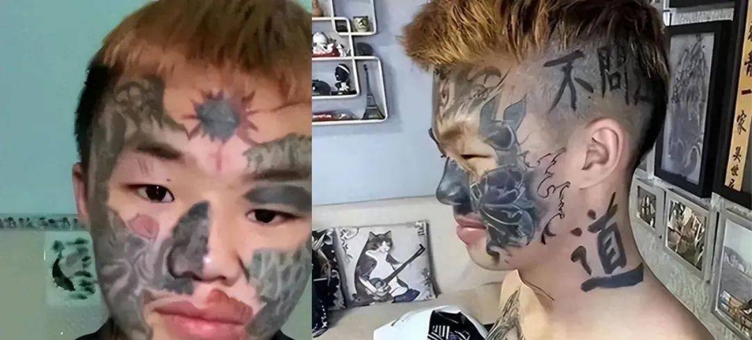 4年前,四川14岁少年因"满脸纹身"火爆全网,如今他后悔了吗?