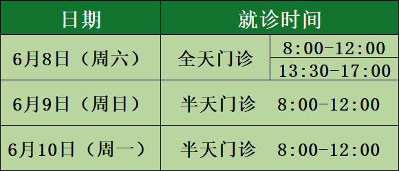 就诊时间图片