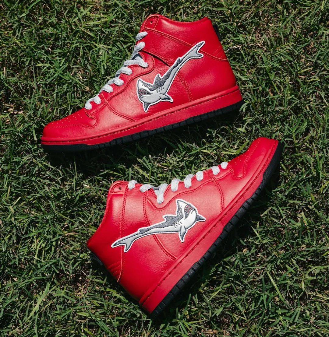 红色"大白鲨"来袭!nike sb x oski正式公布