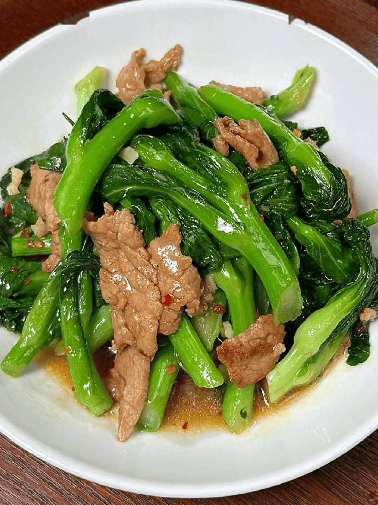 肉炒菜心图片