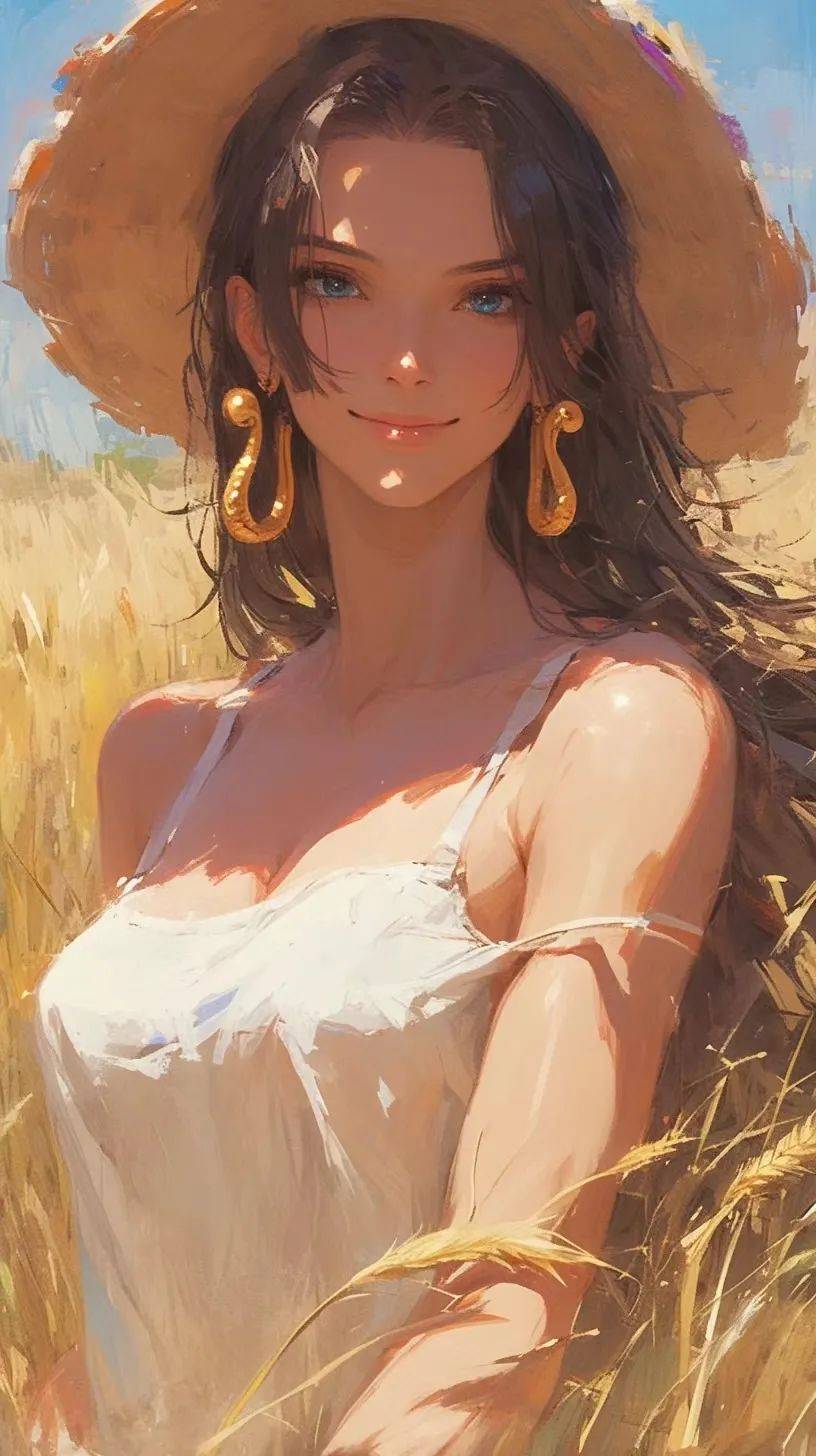 海贼王壁纸|麦田里的女帝