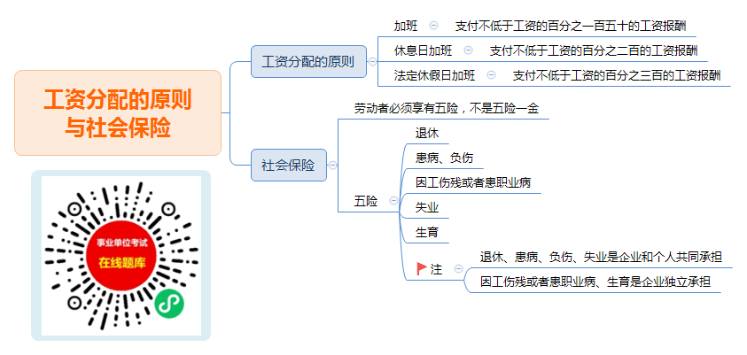 【常识积累】《工资分配的原则与社会保险》考点清单 重要试题 音频