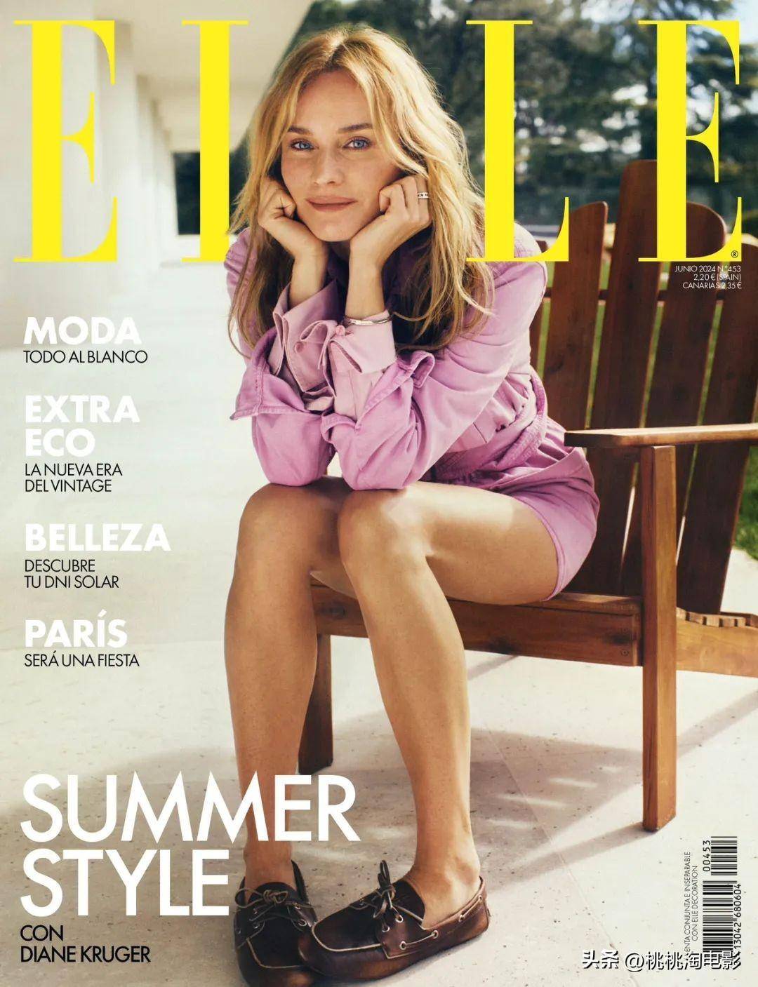 德国女星黛安·克鲁格《elle》封面大片48岁身材气质绝佳