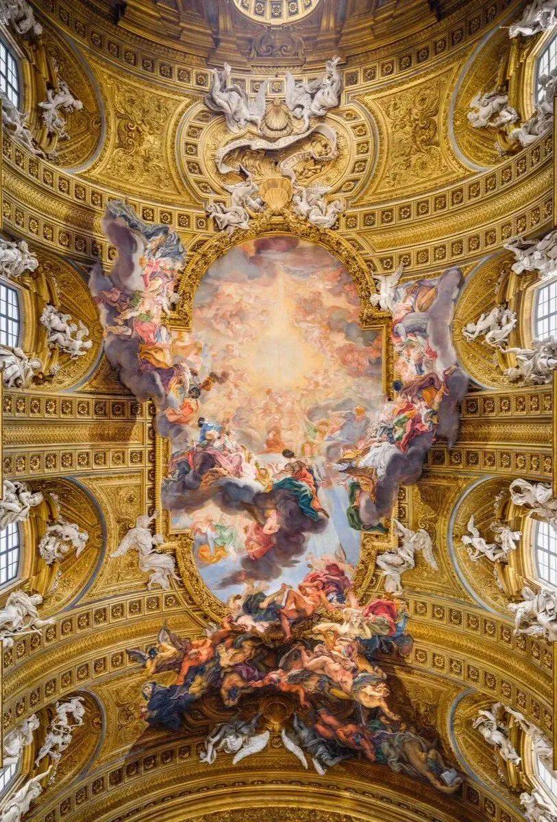 世界上最美轮美奂的天顶壁画都在这了!其中的故事也恢弘无比