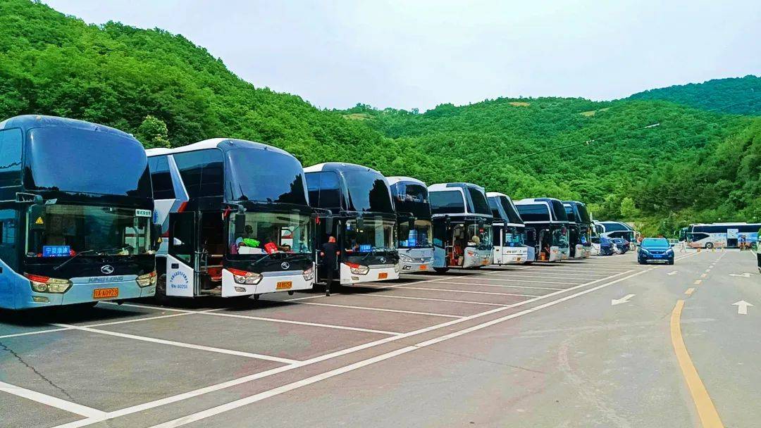 16px;">6月15日,满载千人的宁夏银川旅行团队20余辆大巴车有序驶入