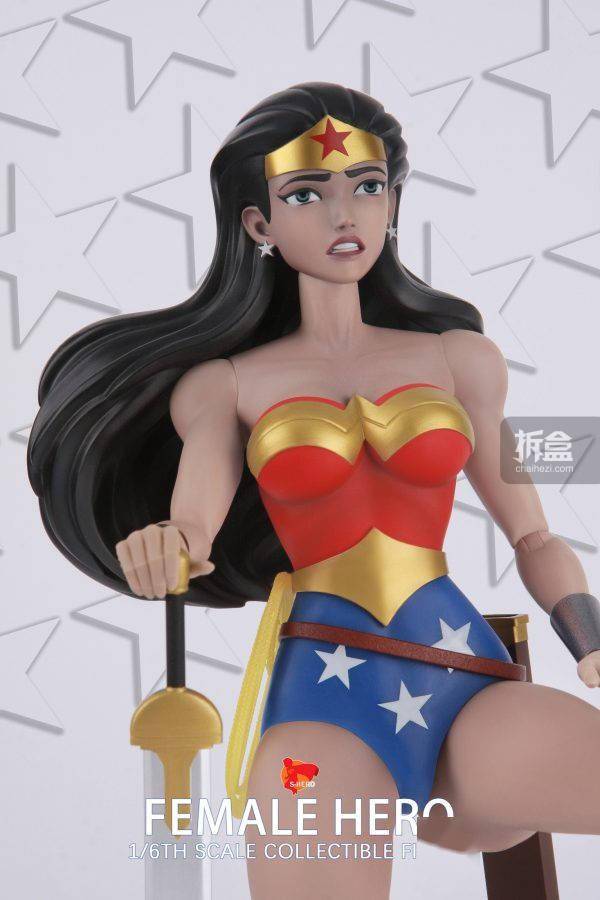 s-hero 神奇女侠 女超人 女英雄复古dc美漫 1/6可动人偶