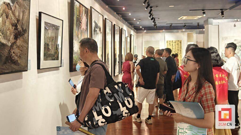 展示“山水相连”之美 自贡·丽水美术书法作品交流展开幕_展览_文化_艺术