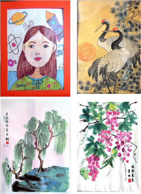 莒南县第四小学举行学生个人画展第九期