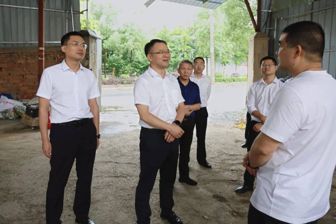 市政府副秘书长刘宗峰,市生态环保局局长肖根铭,区领导刘波随同督导.