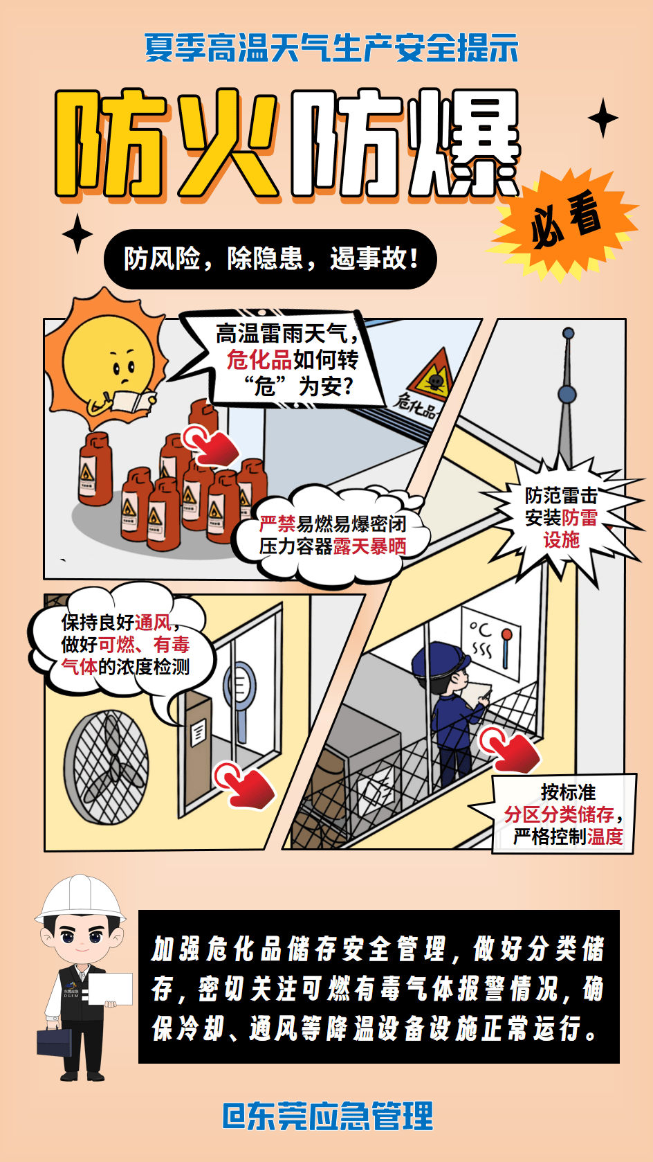 高温来袭!这组"解暑"漫画海报快收好