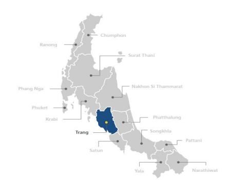 泰国董里府地图图片