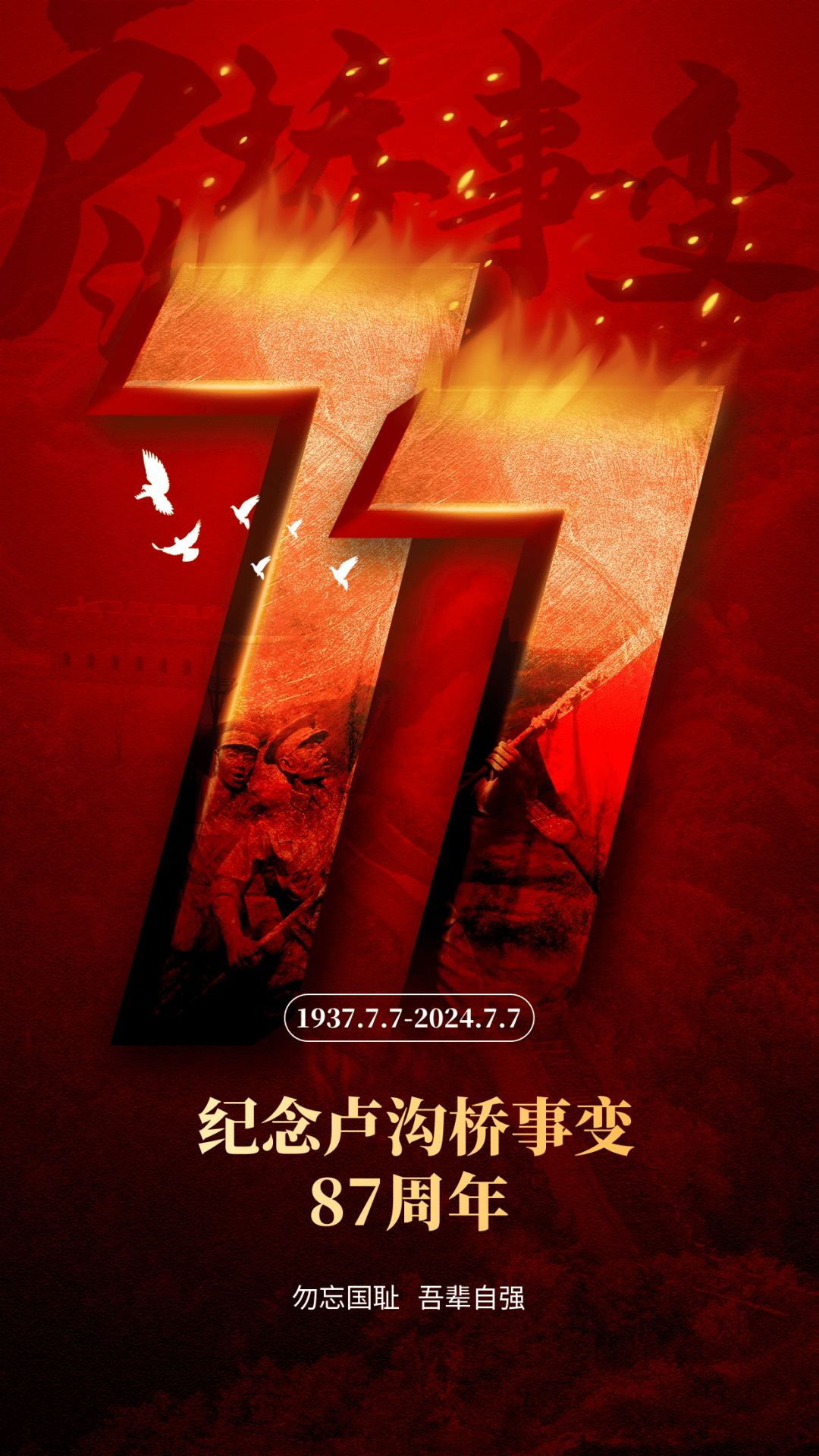 勿忘┃七七抗战纪念日:勿忘国耻,吾辈自强