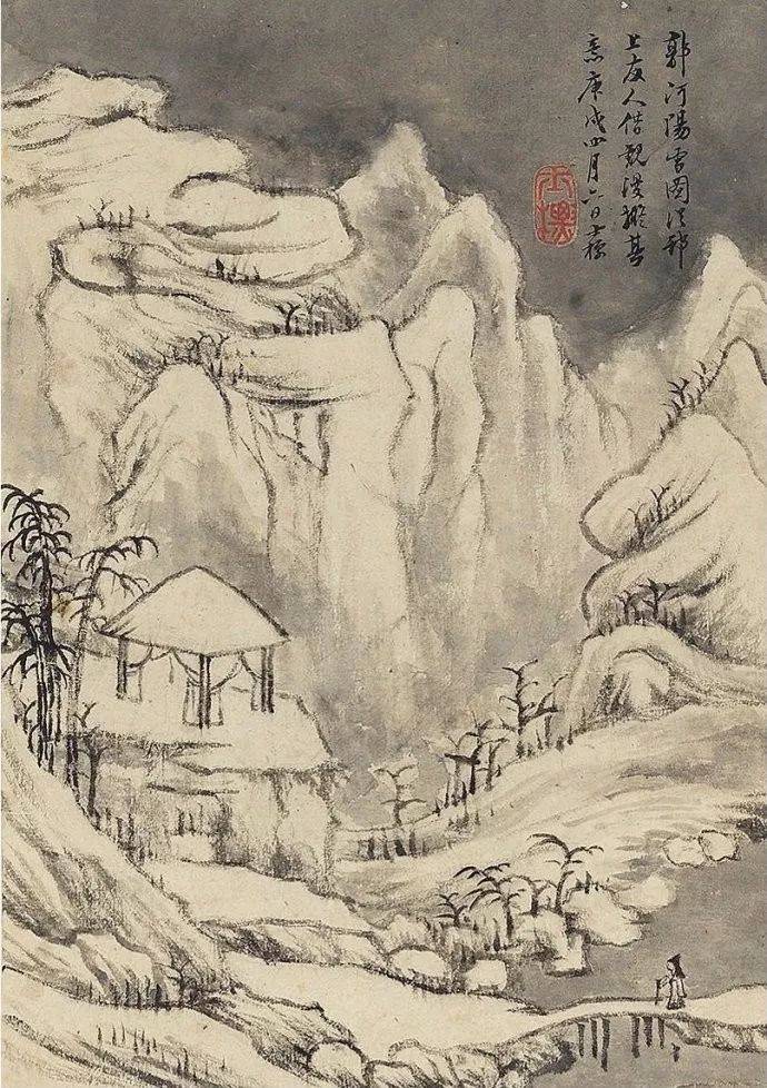 看懂这组山水画,才明白什么叫"高逸舒秀"_疏简_倪瓒_吴镇