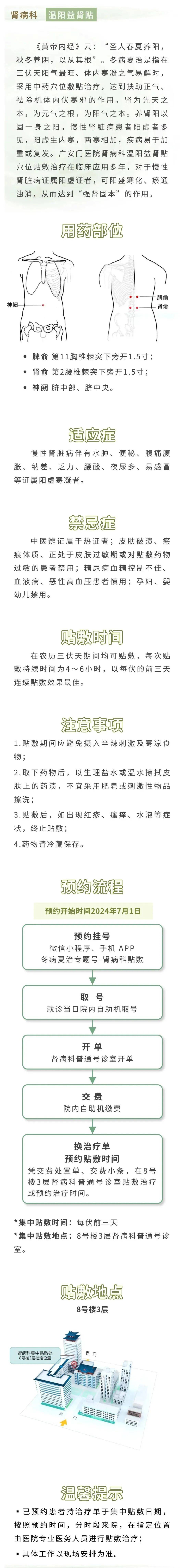 肾病科温阳益肾贴