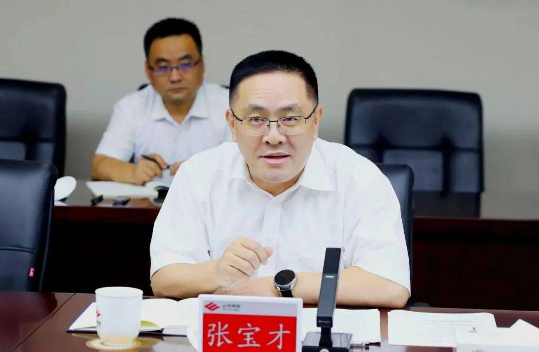 张宝才解旗会见湖南钢铁集团客人