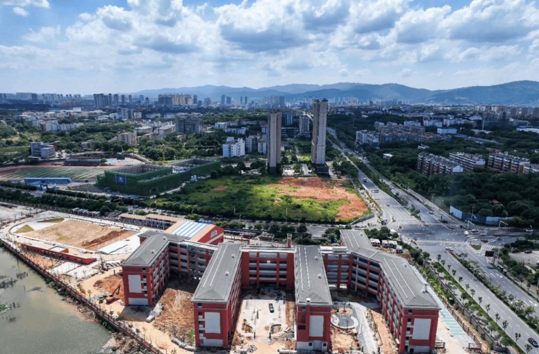 正在收尾,这所学校9月投入使用_双港_经开_新区